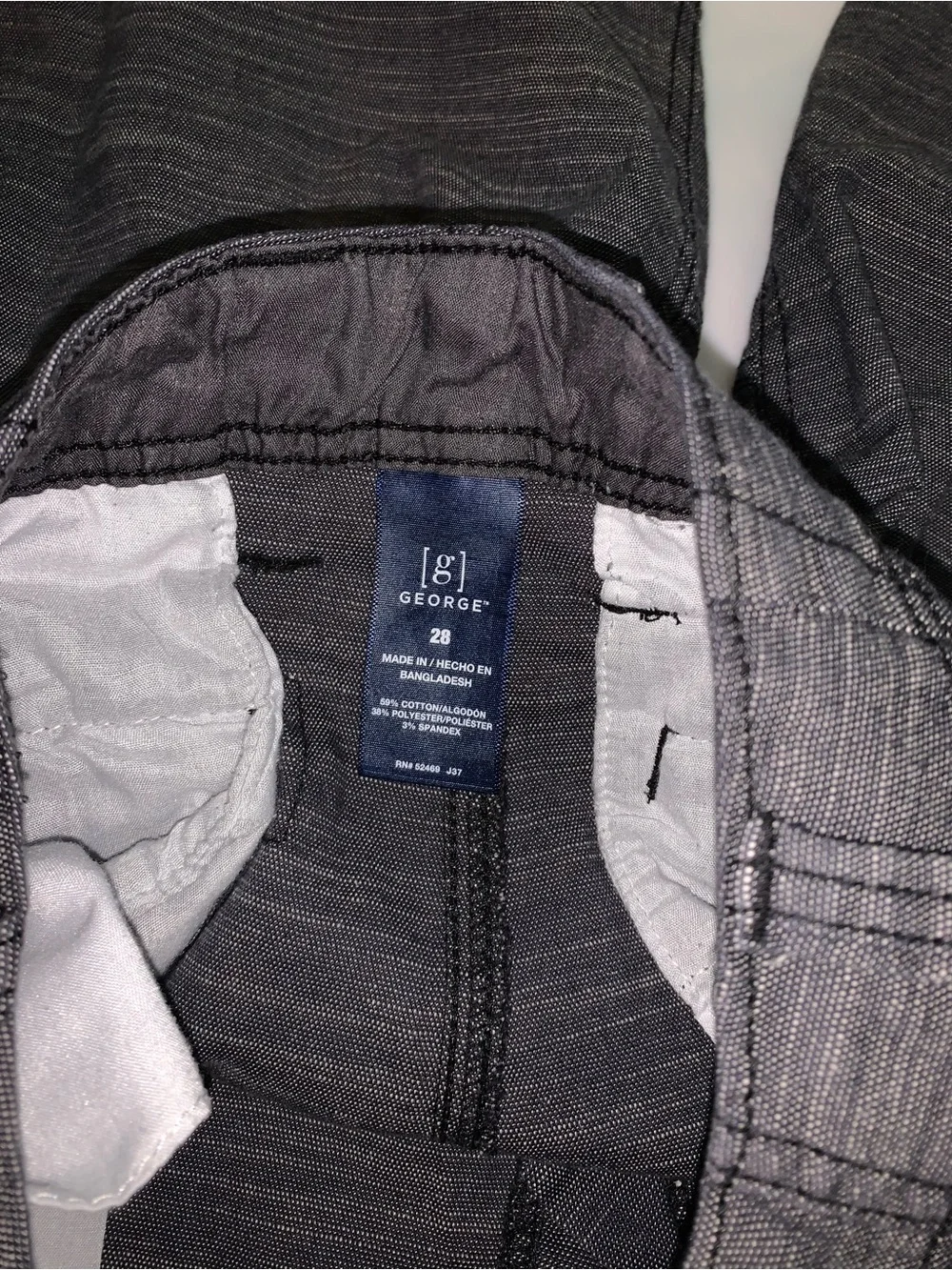 Boys Beverly Hills Polo Club Denim & Gray Men's George shorts size 28.